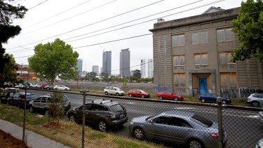 The former factory office being redeveloped by Channel Nine's The Block reality show.