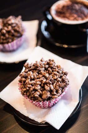 Chocolate Crackles at Boomgate Cafe in Mitcham.