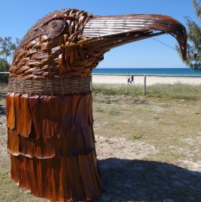 Kris Martin's Eagle features at the Swell Sculpture Festival this year.