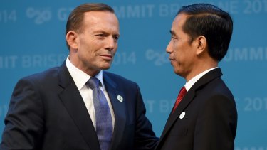 The delay in executions has been linked to everything from phone taps to the unpopularity of PM Tony Abbott, pictured here with Joko Widodo. 