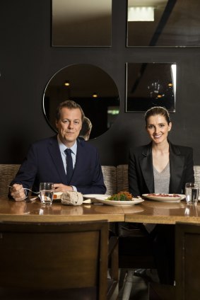 Kate Waterhouse and Tom Parker Bowles at The Four Seasons Hotel in Sydney.