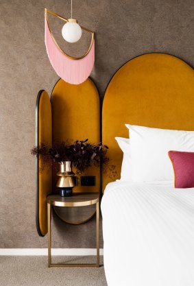 Some suites at Ovolo The Valley Hotel, in Brisbane's Fortitude Valley, were inspired by the 1970s glam of David Bowie. 