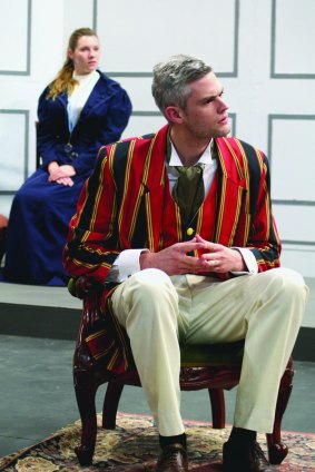 The Importance of Being Earnest: from left Kayleigh Brewster, John Brennan. Pic by Helen Drum