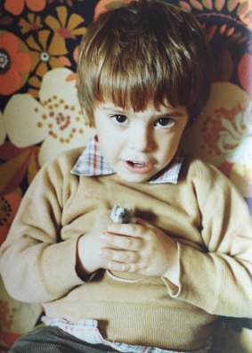 Matthew De Gruchy as a child.