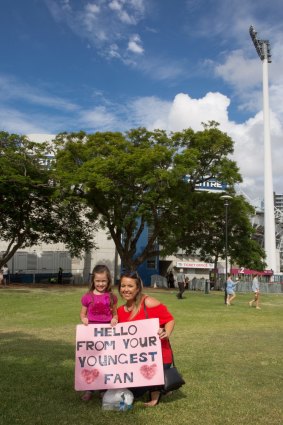Adele fans at her Brisbane concert at the Gabba stadium on March 4.