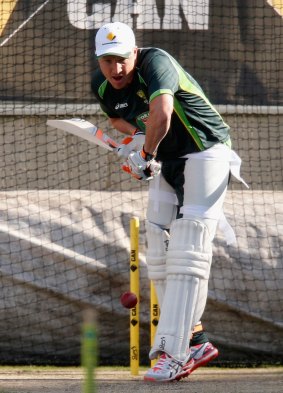 Brad Haddin trains on Christmas Day ahead of the Boxing Day Test at the MCG.