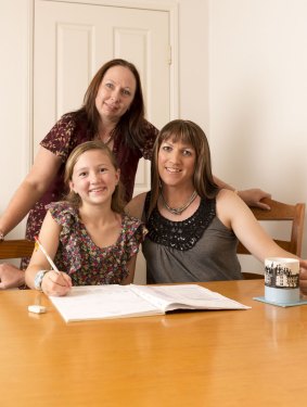 Modern family: Christine, Kiannah and Keri, today.