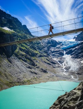 The Trift Bridge, Switzerland.