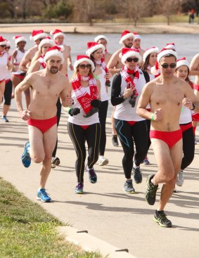 The Santa Speedo Shuffle is on again on July 30 to raise funds for Cystic Fibrosis ACT.
