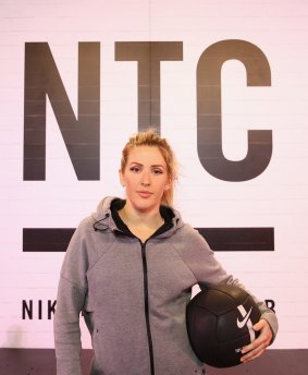 Ellie Goulding works out at Nike Sydney this week.