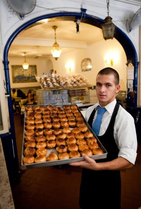 Confeitaria de Belem Coffee House in Lisbon, home of the Portuguese egg tart.