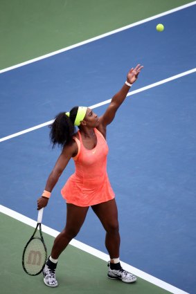 Serena Williams roard back from 4-0 down in the tiebreaker.