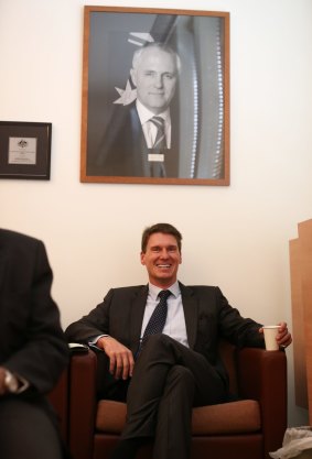 Senator Cory Bernardi at a joint partyroom meeting in Canberra last year.