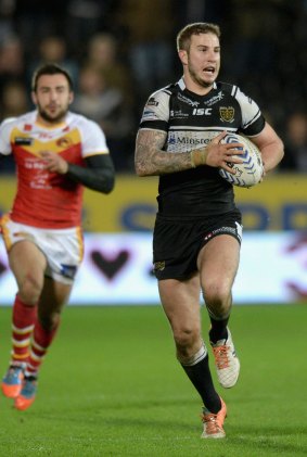 Born to run: Ben Crooks playing for Hull.