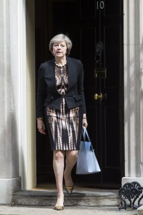 Theresa May leaves number 10 Downing Street on Tuesday. She could be back as the home's next occupant. 