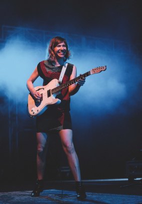 Sleater-Kinney's Carrie Brownstein on stage at Perth Festival.