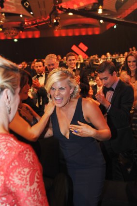 Bonnie Sveen, who won the most popular new talent Logie in 2014 for her role in <i>Home & Away</i>.