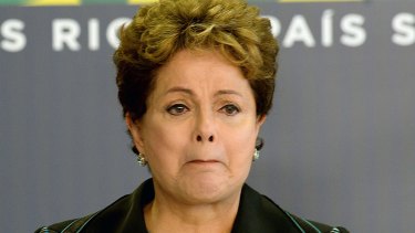 Awful memories: Brazilian President Dilma Rousseff cries while delivering a speech during the ceremony presenting the final report of the National Truth Commission.