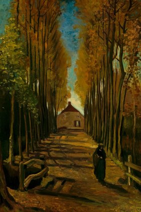 Avenue of Poplars in Autumn, 1884, by Vincent van Gogh.