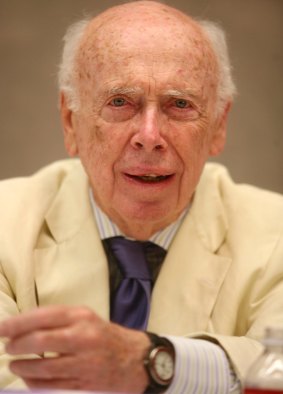 James D. Watson, co-discoverer of the DNA helix and father of the Human Genome Project.