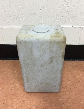 Police are seeking information after the cremation urn was discovered at Georges Hall.