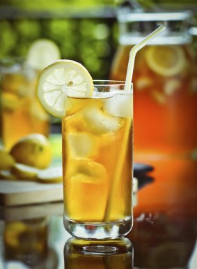 Iced tea is a great refresher.