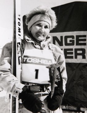 Queen of the snow: Skiing was a life-long passion for Sasha Nekvapil.