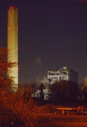 The power station 100 kilometres  west of London closed in 2013 and was in the process of being demolished.