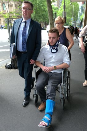 Thomas Charles Adamson at Melbourne Magistrates Court on Friday. 