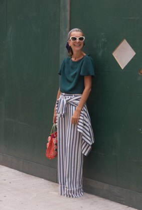 Fashion insider: Natalie Joos epitomises casual style.