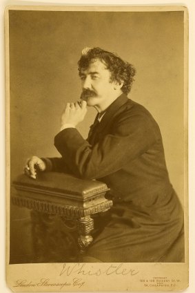 An 1879 photograph of James McNeill Whistler.
