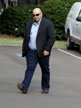 Damian Obeid arrives at the Darlinghurst Supreme Court on Tuesday.