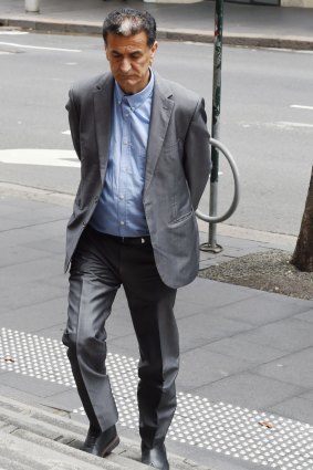 Bill Bayeh arrives at court on Wednesday