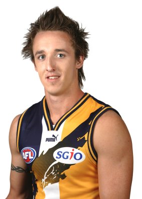 Ben Sharp, in 2006, when he was with the West Coast Eagles.
