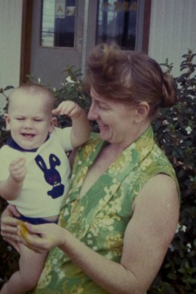 Then nursing sister Mary Porter with her young son Daniel in the Northern Territory in the early 1970s.