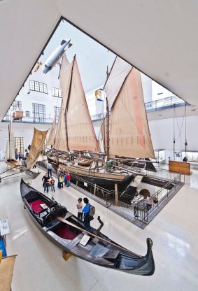 The navy exhibition at the Deutsches Museum.