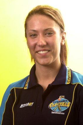 Janna Maree Sladic during her time at the Canberra Capitals.