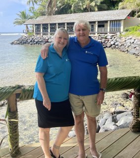 Wendy and Chris Booth, owners of Seabreeze Resort Samoa.