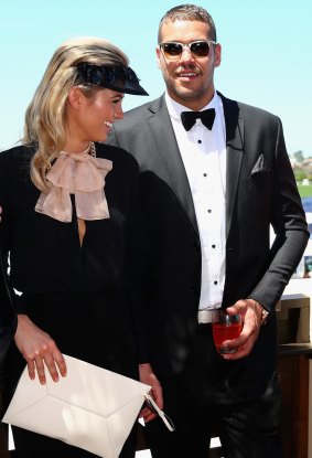 Jesinta Campbell and Lance Franklin.