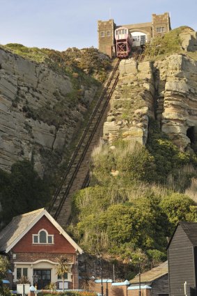 The East Hill Cliff funicular railway.