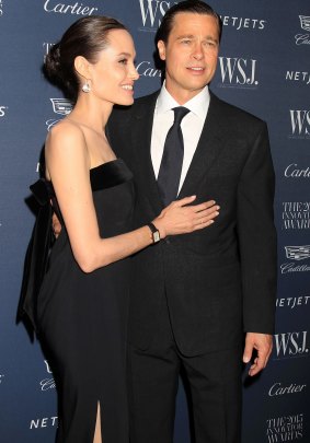 Angelina Jolie Pitt and Brad Pitt in happier times. 