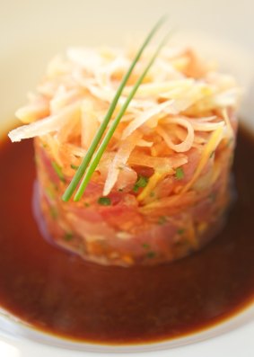 Samoan tuna tartare.