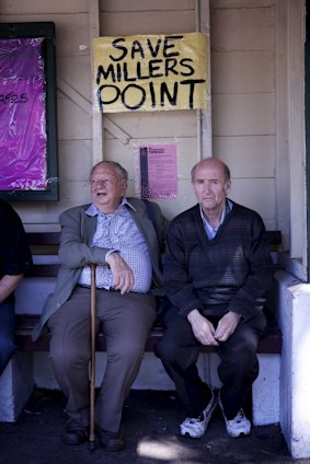 Forcibly displaced tenants: Millers Point community members gather to discuss the government's plan to evict them.