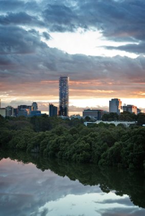 An artist's impression of the tallest residential tower in NSW to be built at Parramatta.