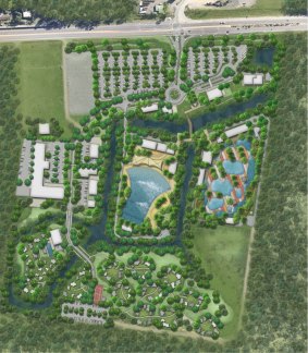 Plan for the $90 million theme park for the Sunshine Coast.