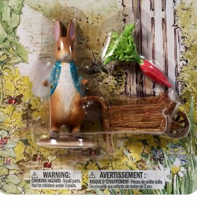 A figurine from the Peter Rabbit Secret Garden miniature collection is part of a kids' prize pack up for grabs.