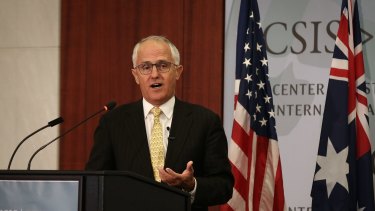 Prime Minister Malcolm Turnbull was insightful and eloquent in Washington, as well as being breathtakingly hypocritical.
