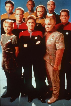 Kate Mulgrew stepped up as the first woman to lead the crew in <i>Star Trek: Voyager.</i> 