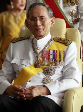 King Bhumibol Adulyadej in 2010.