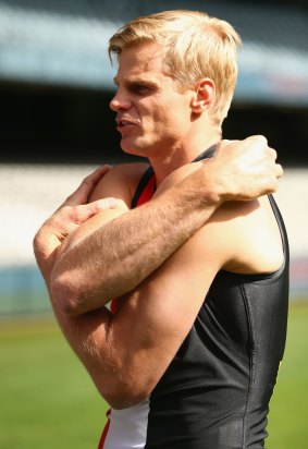 An inspiration to his teammates: Nick Riewoldt.